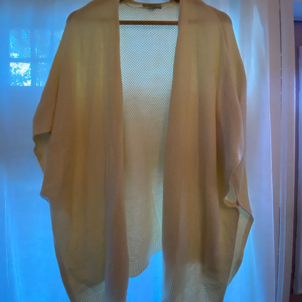 Women's Loft White Waffle Tunic Wrap